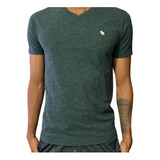 Abercrombie - Camiseta Masculina, Verde, Tam