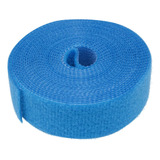 Abraçadeira De Cabos Tipo Velcro Dupla Face Azul 20mm X 3m