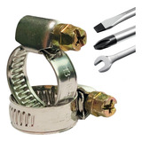 Abraçadeira De Metal Para Mangueira Aço Inox 30pçs Reforçada