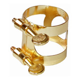Abraçadeira Dourada Ou Cromada Saxofone Alto