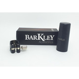 Abraçadeira Sax Soprano Barkley Couro Ressonador Niquelado
