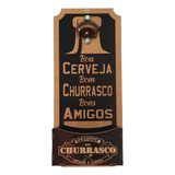 Abridor De Garrafas Parede C/ Porta Tampinha Cerveja - Mod 3