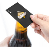 Abridor Garrafa Cerveja Ás De Espada Preto Estilo Carta Aço