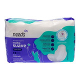 Absorvente Needs Malha Suave Com Abas Com 16 Unidades