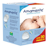 Absorvente Para Seios 30un Amamente Premium L30p24