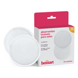 Absorvente Seios Lavável Protetor Amamentação Algodão - 4 Un