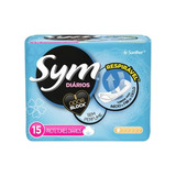 Absorvente Sym Protetor Diário Sem Perfume 15 Unidades