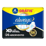 Absorventes Noites Tranquilas Suave Xg 26 Unidades Always