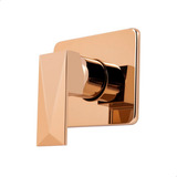 Acabamento Registro Monocomando Diamante Dourado Base Docol