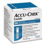 Accu-chek Guide C/ 50 Tiras Reagentes Cor Azul
