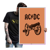 Acdc - Poster Quadro Placa Painel