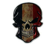 Acessórios Emblema Caveira Crânio França Moto
