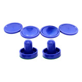 Acessórios Para Pás De Air Hockey 2 Empurradores Taco Azul