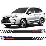 Acessorios Subaru Forester 4x4 Faixas Lateral Adesivos Par
