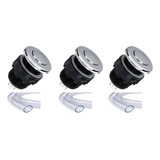 Acionador Botão Pneumático - Cromado P/ Banheira/spa - 3x