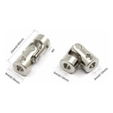 Acoplador Junta Aço 3mm P/ 3mm Eixo Modelismo Mini Cardan Rc