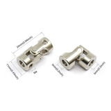 Acoplador Junta Aço 5mm P/ 5mm Eixo Modelismo Mini Cardan Rc