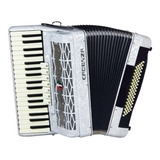 Acordeon Cadenza Cd 8037 Branco 80