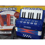 Acordeon Infantil 8 Baixos Turbinho Azul Marinho