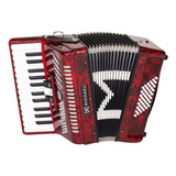 Acordeon Michael Acm4803n Prd De 48 Baixos Vermelho