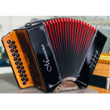 Acordeon Minuano 8 Baixos 21 Botões Gaita / Sanfona Preta