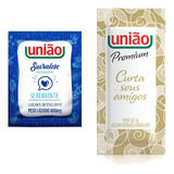 Açucar Uniao Sache Premium + Adoçante Sucralose Sache C/ 100