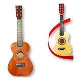Acústico Mini Violão Com Cordas De Aço E Palheta Envernizado