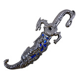 Adaga Decorativa Punhal Dragão Bainha Azul