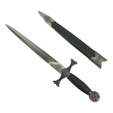 Adaga Punhal Espada Curta Celta Medieval Templária Aço Inox