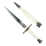 Adaga The Witcher Bruxo Punhal Espada De Prata Medieval
