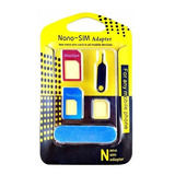 Adaptador 3x1 Nano Chip, Mini Micro Sim Card Com Chave 