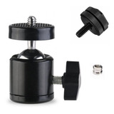 Adaptador Ballhead Com Sapata 1/4 Ou