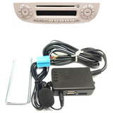 Adaptador Bluetooth Fiat 500 Mexicano + Chaves Remoção Radio