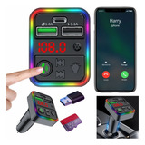 Adaptador Bluetooth Rádio Fm Carro Carregador Celular Usb C