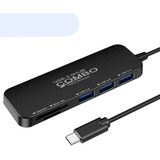 Adaptador Cabo Hub Otg Tipo C Usb Leitor Cartão 3.0 Mod:tf