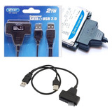 Adaptador Cabo Usb Para Hd Sata 2.5 Ñ Precisa Energia Extra