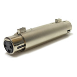 Adaptador Canon Xlr Fêmea X Xlr Fêmea Emenda Conector