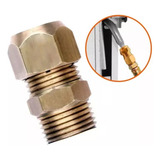Adaptador Conector 1/2 Macho Mangueira De Gás Latão Dourado