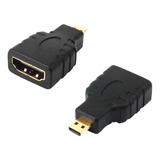 Adaptador Conector Micro Hdmi Macho Para Femea Banhado 4k 