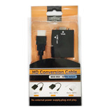 Adaptador Conversor Hdmi P/ Vga C/ Saída P2 Áudio-preto Co01