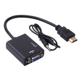 Adaptador Conversor Hdmi Para Vga Com