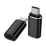 Adaptador Conversor Micro Usb Macho X Usb Tipo C Fêmea