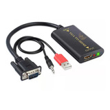 Adaptador Conversor Vga Macho Para Hdmi