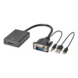 Adaptador Conversor Vga Macho X Hdmi