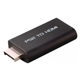 Adaptador Conversor Vídeo Game Tv Ps2 P/ Hdmi 720/1080p