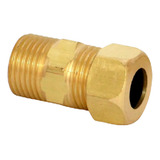 Adaptador Dako Rosca 1/2 Macho Latão Dourado Cooktop Fogão