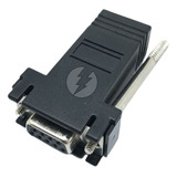 Adaptador Db9 Serial Para Rj45 Fêmea Preto Sk1225