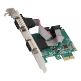 Adaptador De Cartão Pci Express 2 Portas 2* Rs-232 Porta Ser