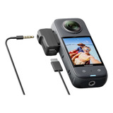Adaptador De Microfone Original Preto Para Insta360 X3