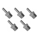 Adaptador Espigão Macho Aço 3/8 Npt X 1/2 Mangueira 5 Pçs